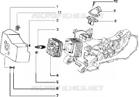 Culata-deflector y racor de admision