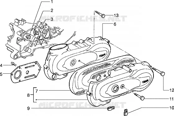 Tapa carter lado embrague