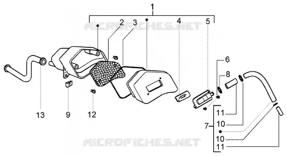 Caja aire secundario