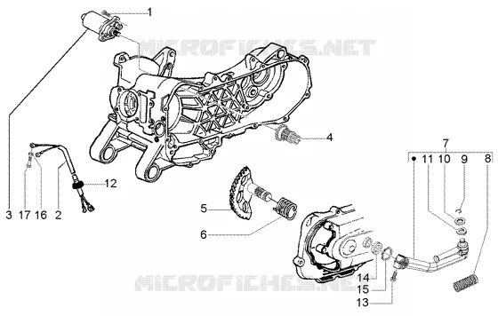 Motor de arranque-palanca de arranque