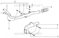 Conducto refrigeration correa-tubo de admision