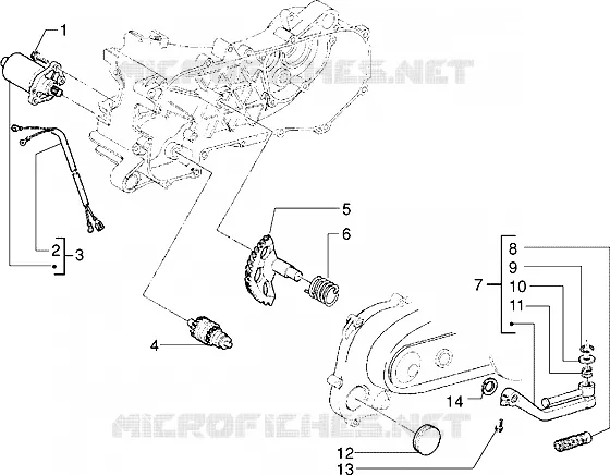 Motor de arranque-Palanca de arranque