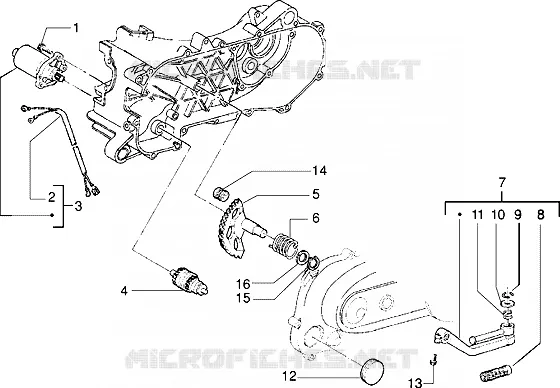 Motor de arranque-Palanca de arranque