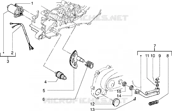 Motor de arranque-Palanca de arranque