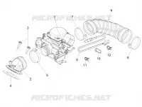 Carburador completo - Racord admisión
