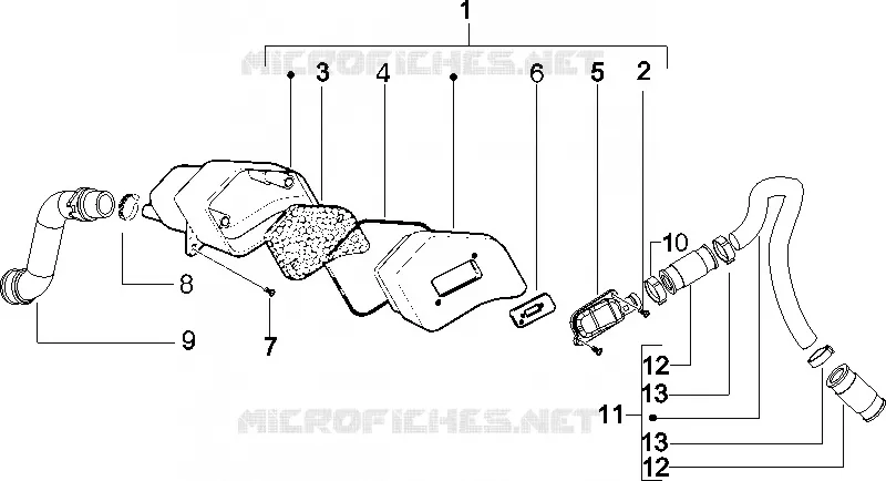 Caja aire secundario