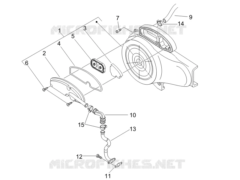 Caja aire secundario