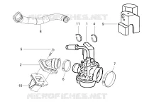 Carburador completo - Racord admisión