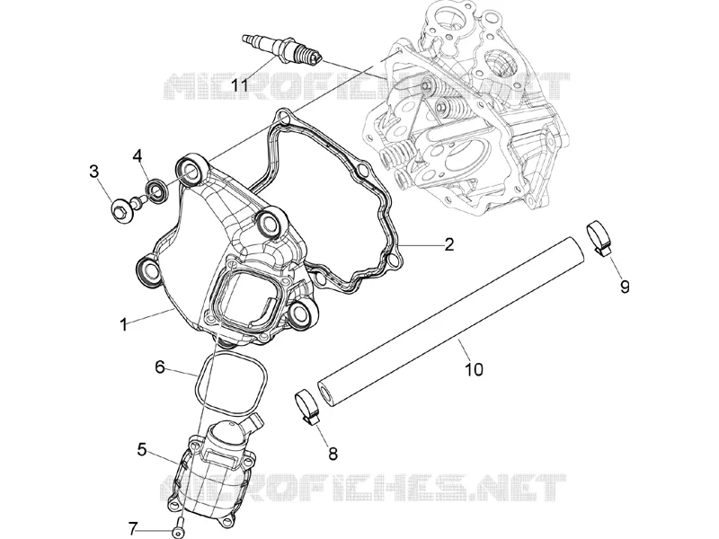 Tapa culata cilindro