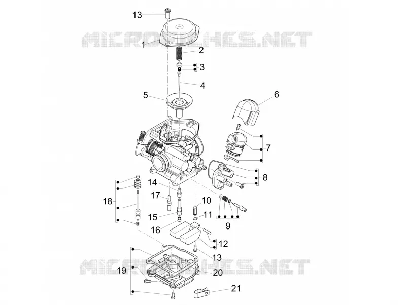 Componentes de carburador