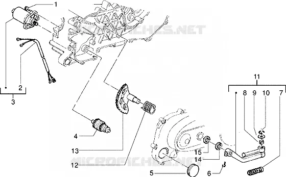 Motor de arranque-Palanca de arranque
