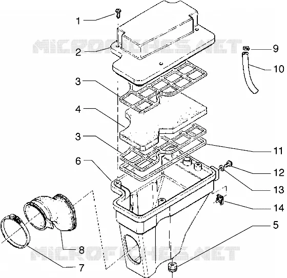 Caja depurador