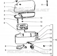 Componentes del filtro de aire