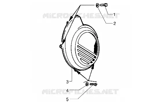 Tapa caracol-Protección motor