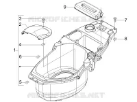 Alojamiento casco - Parte debajo sillìn