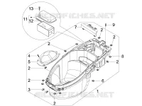Alojamiento casco - Parte debajo sillìn