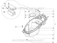 Alojamiento casco - Parte debajo sillìn