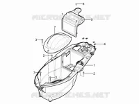 Alojamiento casco - Parte debajo sillìn