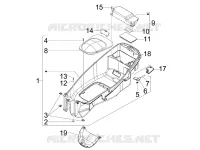 Alojamiento casco - Parte debajo sillìn