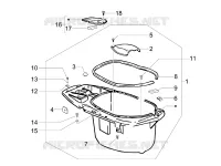 Alojamiento casco - Parte debajo sillìn