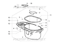 Alojamiento casco - Parte debajo sillìn