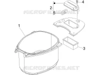 Alojamiento casco - Parte debajo sillìn
