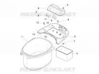 Alojamiento casco - Parte debajo sillìn