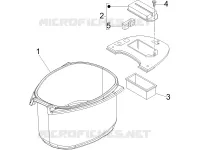 Alojamiento casco - Parte debajo sillìn
