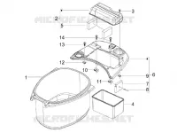 Alojamiento casco - Parte debajo sillìn