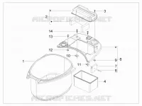 Alojamiento casco - Parte debajo sillìn