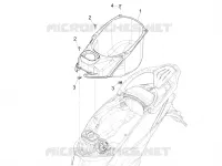 Alojamiento casco - Parte debajo sillìn