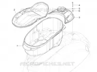 Alojamiento casco - Parte debajo sillìn