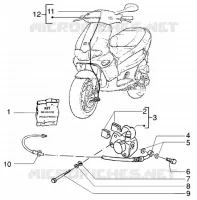 Front brake caliper-transmissions