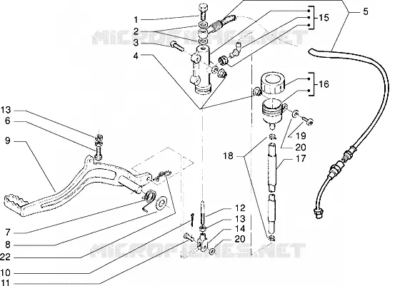 Pedal-bomba freno