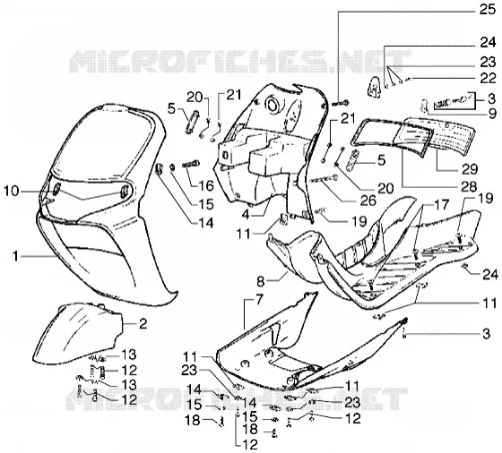 Scudo delantero-Estribo-Spoiler