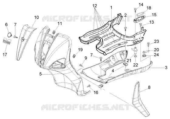 Scudo delantero - estribo - spoiler