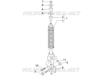 Suspensión trasera - Amortiguador/es